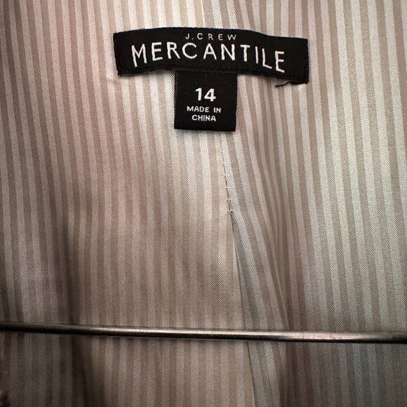 J. Crew Factory Schoolboy Wool-Blend Houndstooth Blazer Size 14 - Picture 2 of 2